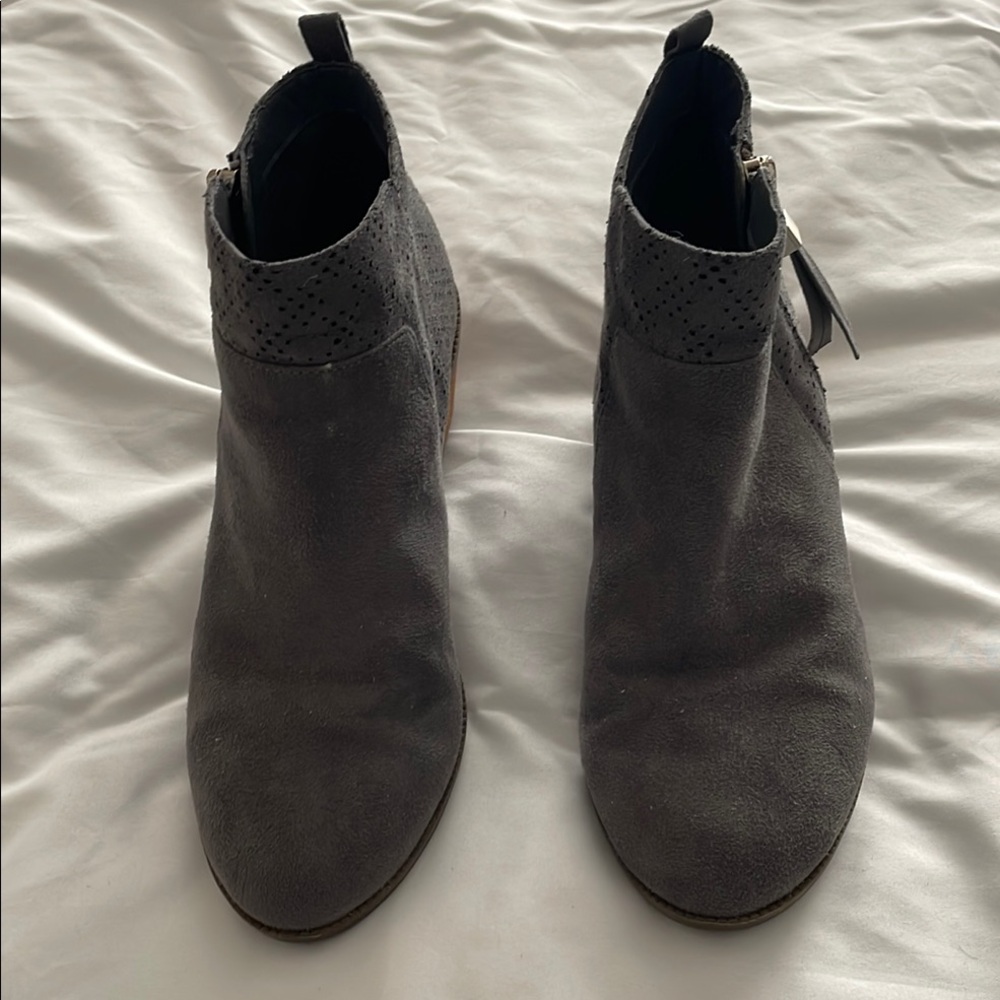 Gray Ankle Boots